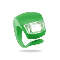 Nema Silicone Bicycle Front LED Flash Light - Green-thumb1