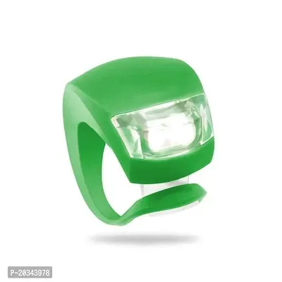 Nema Silicone Bicycle Front LED Flash Light - Green-thumb2