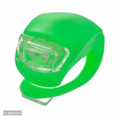 Nema Silicone Bicycle Front LED Flash Light - Green-thumb0