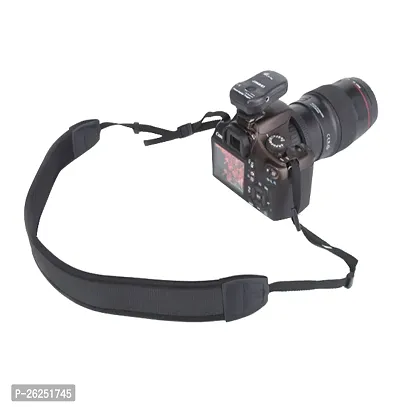 Camera Neoprene Shoulder Neck Strap - Black-thumb3