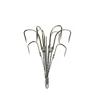 Carbon Steel Treble Fishing Hooks - Size 8 -Pack of 5-thumb3