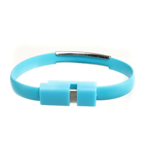 USB Cable Data Sync Charger Wrist Band Cable forTYPE C - Blue
