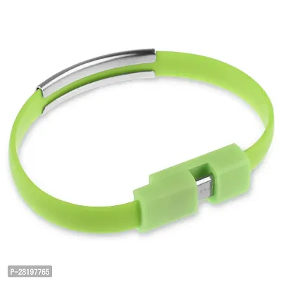 USB Cable Data Sync Charger Wrist Band Cable for TYPE C - Green-thumb0