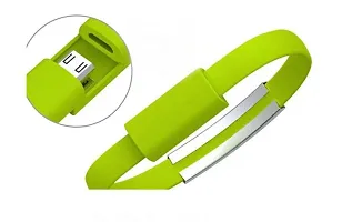USB Cable Data Sync Charger Wrist Band Cable for TYPE C - Green-thumb2