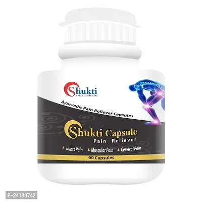 Shukti Ayurvedic Pain Killer And Cure Capsules Joint Relief Supplement Tablets (1 x 60 capsules) - for Joint Pain, Arthritis, back pain, Rheumatic disorders, Neck pain