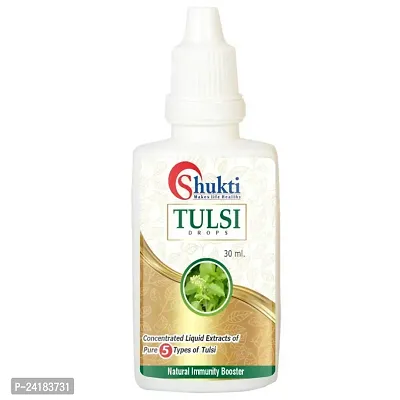 Shukti Ayurvedic Tulsi Amrit Ark Drops (2 x 30 ml) Concentrated Tulsi Ras of 5 Rare Tulsi Varieties for Natural Immunity Boosting And Cough and cold Relief (Pack Of 2)-thumb2