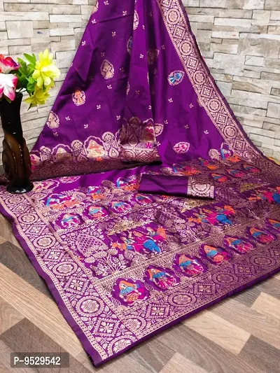 Fancy Art Silk Saree with Blouse Piece for Women