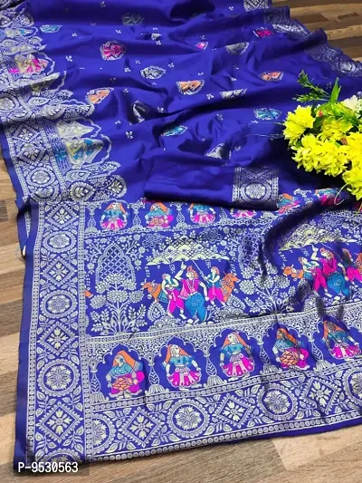 Fancy Jacquard Saree with Blouse Piece for Women