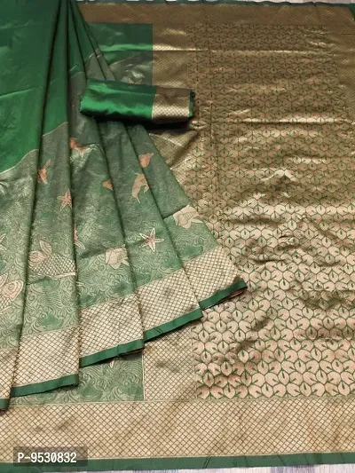 Fancy Jacquard Saree with Blouse Piece for Women