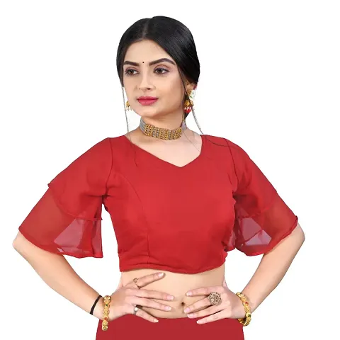 Classic Georgette Stitched Fancy Blouses for Women