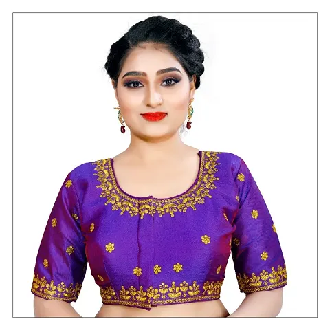 Classic Banglori Silk Embroidered Blouses for Women