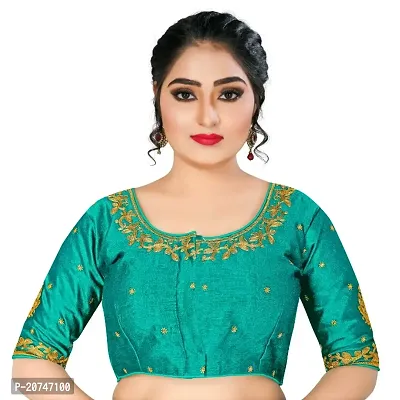 Classic Banglori Silk Embroidered Blouses for Women-thumb0