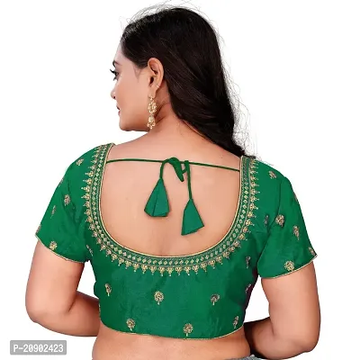 Heavy banglory Silk Zari Embroidered Stitched Blouses-thumb2