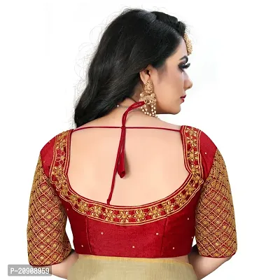 Heavy banglory Silk Zari Embroidered Stitched Blouses-thumb2