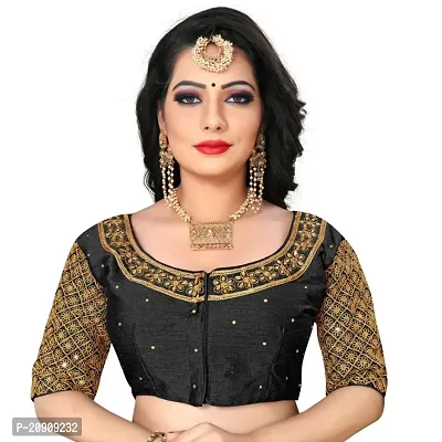 Heavy banglory Silk Zari Embroidered Stitched Blouses-thumb0