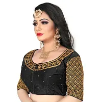Heavy banglory Silk Zari Embroidered Stitched Blouses-thumb2