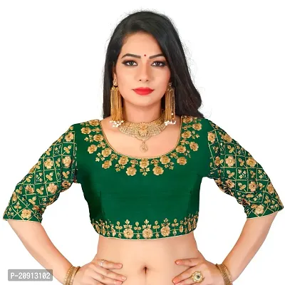 Heavy banglory Silk Zari Embroidered Stitched Blouses-thumb0