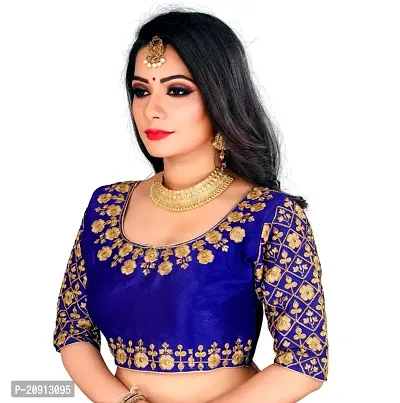 Heavy banglory Silk Zari Embroidered Stitched Blouses-thumb3