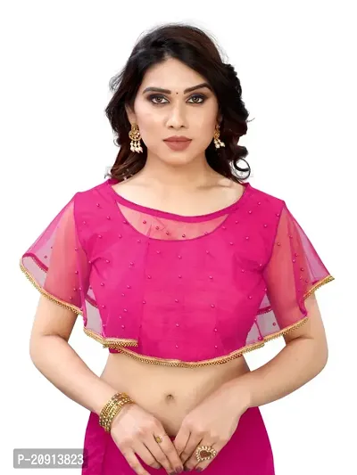 Banglory satin silk readymade blouse-thumb0