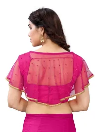 Banglory satin silk readymade blouse-thumb1