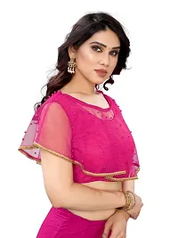 Banglory satin silk readymade blouse-thumb2