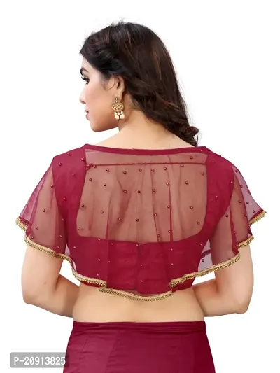 Banglory satin silk readymade blouse-thumb2