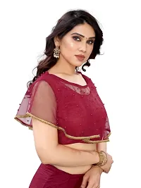 Banglory satin silk readymade blouse-thumb2