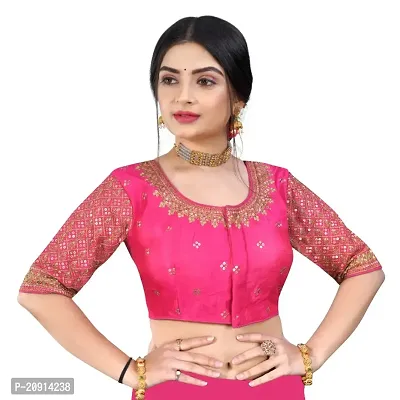 Classic Banglori Silk Embroidered Blouses for Women-thumb0