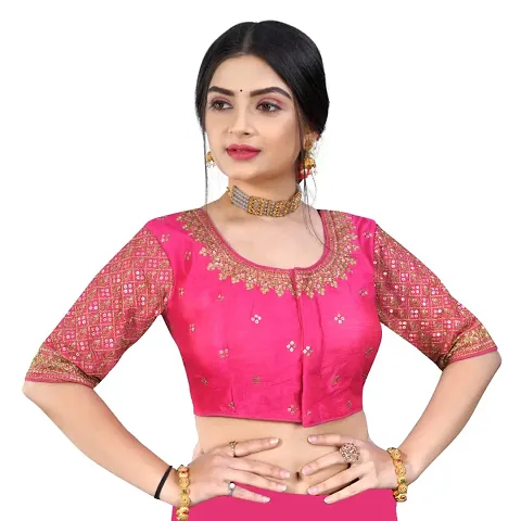 Classic Banglori Silk Embroidered Blouses for Women