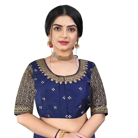 Classic Banglori Silk Embroidered Blouses for Women