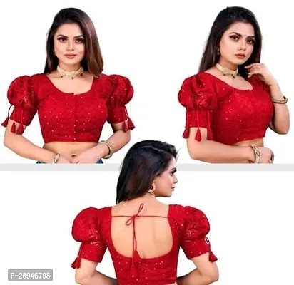 Georgette sequance work classic blouse-thumb3