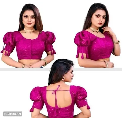 Georgette sequance work classic blouse-thumb3