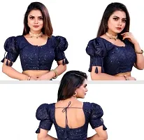 Georgette sequance work classic blouse-thumb2