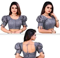 Georgette sequance work classic blouse-thumb2