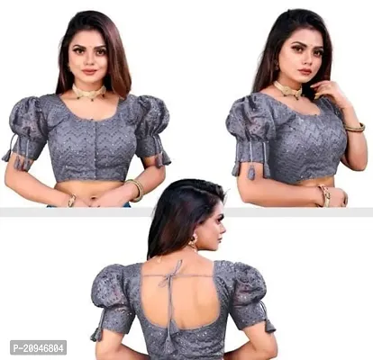 Georgette sequance work classic blouse-thumb3