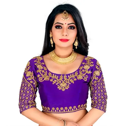 Reliable Silk Unstitched Blouses For Women