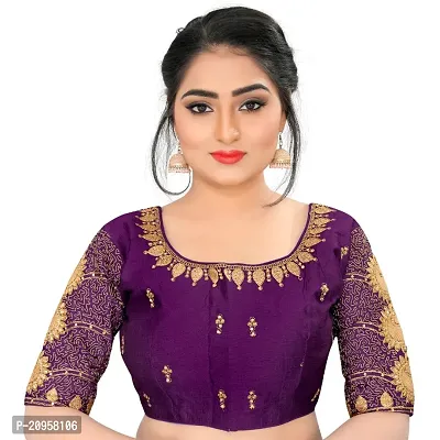 Classic Banglori Silk Embroidered Blouses for Women-thumb0