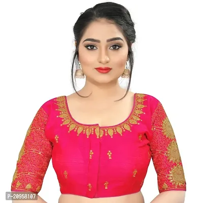 Classic Banglori Silk Embroidered Blouses for Women-thumb0