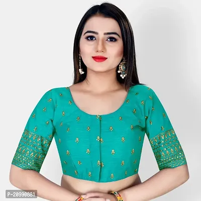 Classic Banglori Silk Embroidered Blouses for Women-thumb0