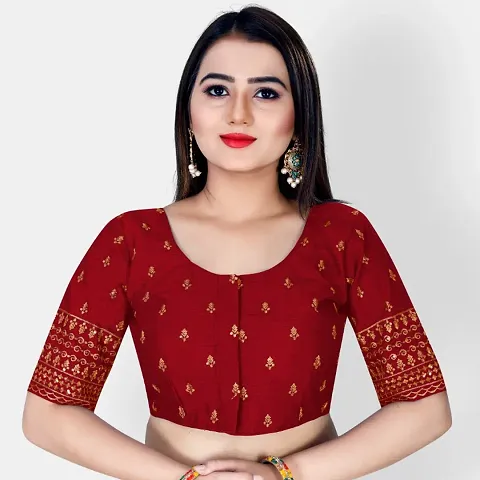 Classic Banglori Silk Embroidered Blouses for Women