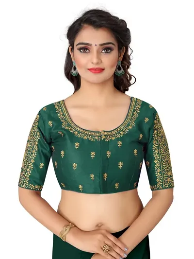 Heavy Banglori Silk Zari Embroidered Stitched Blouses