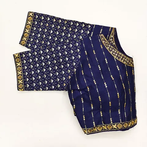 Reliable Banglori Silk Stitched Embroidered Blouses For Women