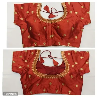 Classic Banglori Silk Embroidered Blouses for Women-thumb0