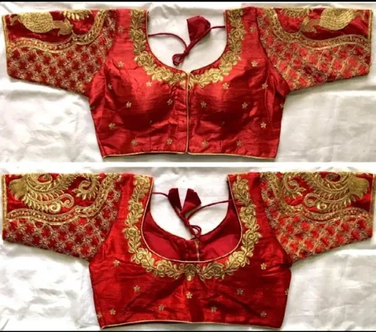Alluring Silk Stitched Blouses 