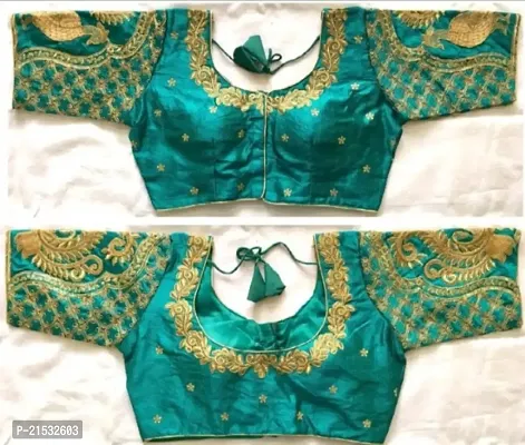 Classic Banglori Silk Embroidered Blouses for Women-thumb0