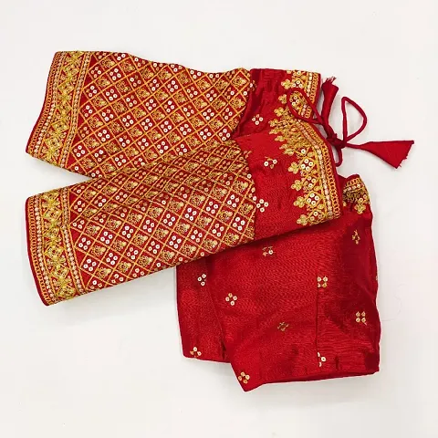 Reliable Pure Banglori Silk Embroidered Stitched Blouses For Women