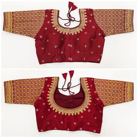 Reliable Pure Banglori Silk Embroidered Stitched Blouses For Women