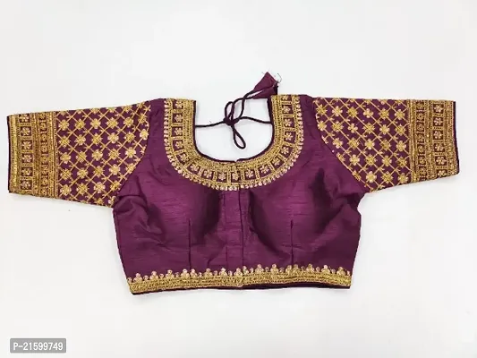 Classic Banglori Silk Embroidered Blouses for Women-thumb0