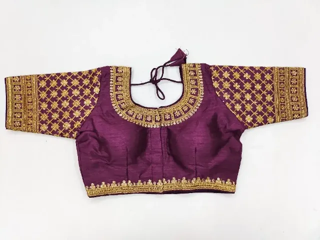 Classic Banglori Silk Embroidered Blouses for Women