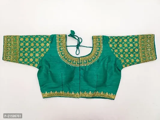 Classic Banglori Silk Embroidered Blouses for Women-thumb0